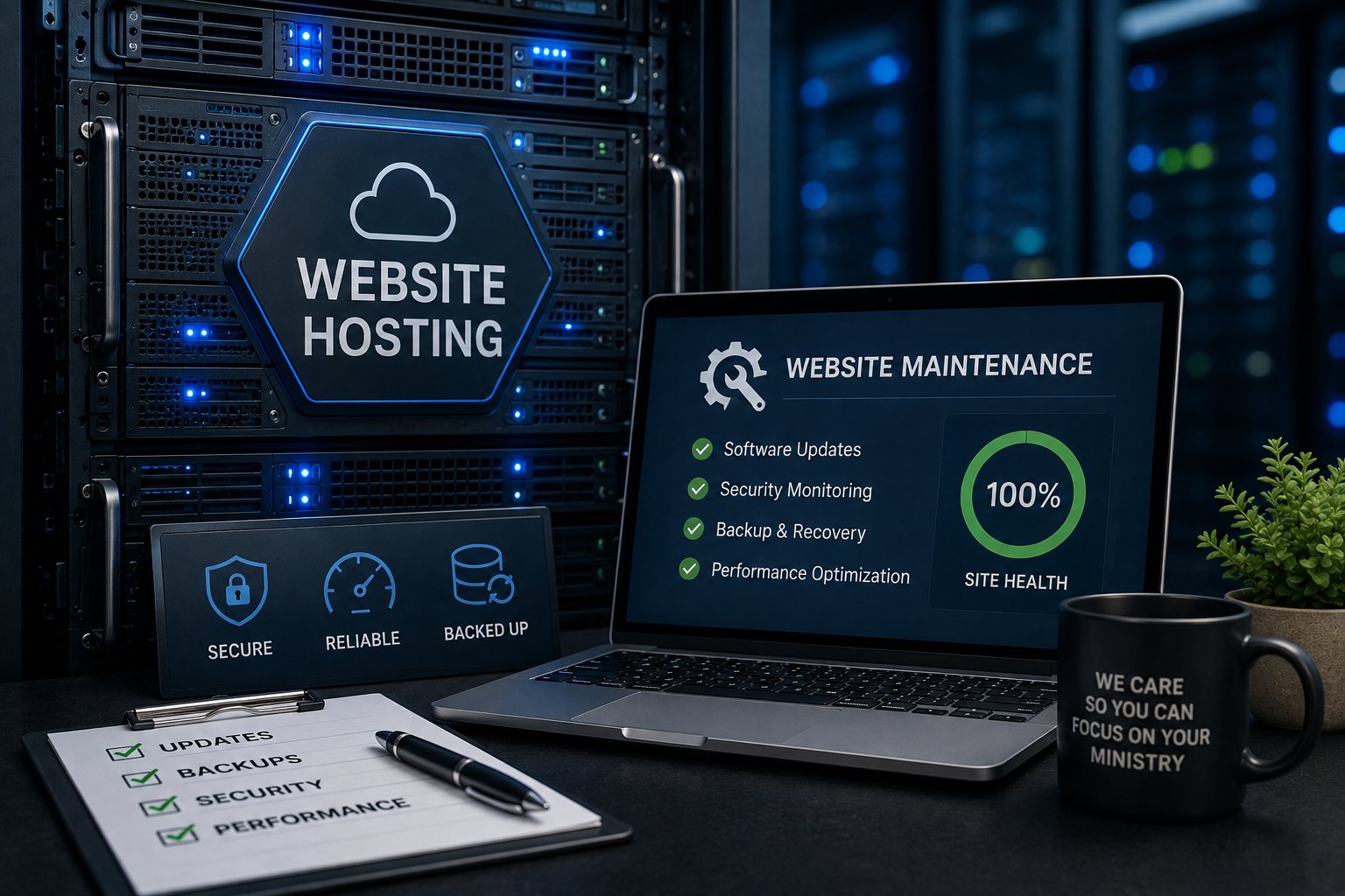 Website hosting and maintenance